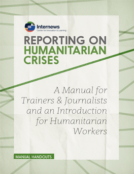 Reporting on Humanitarian Crises