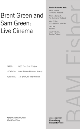 Brent Green and Sam Green: Live Cinema