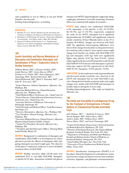 A Phase 1 Exploratory Study in OLZ/SAM (P=0.015) but Not with Olanzapine Or Placebo