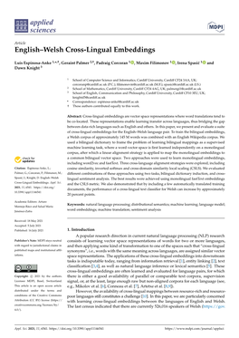 English–Welsh Cross-Lingual Embeddings