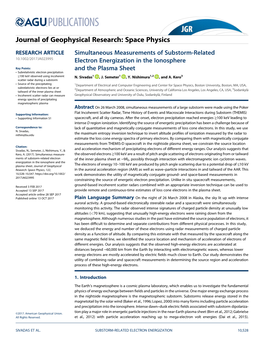 Simultaneous Measurements of Substorm-Related Electron