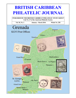 British Caribbean Philatelic Journal Vol