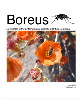 Newsletter of the Entomological Society of British Columbia