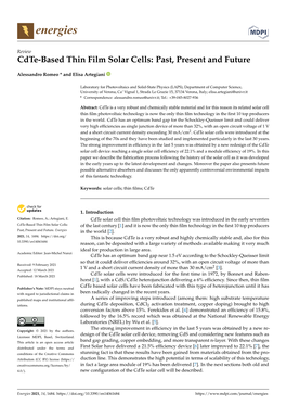 Cdte-Based Thin Film Solar Cells: Past, Present and Future