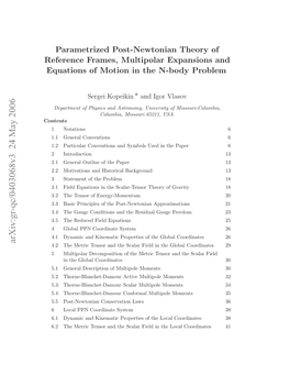 Parametrized Post-Newtonian Theory of Reference Frames, Multipolar