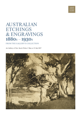 AUSTRALIAN ETCHINGS & ENGRAVINGS S