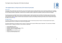 The English Indices of Deprivation 2019 Oxford City Results 1