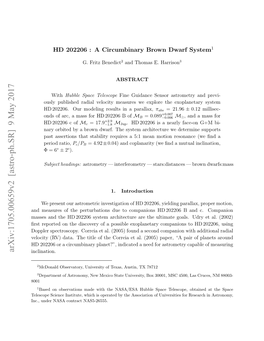 HD 202206: a Circumbinary Brown Dwarf System