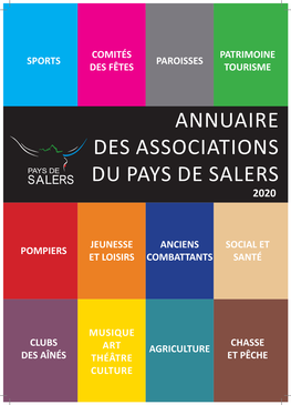 Annuaire Des Associations Du Pays De Salers 2020