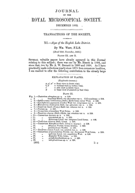 XI.Alg of the English Lake District