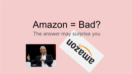 Amazon & Anti-Competitive Practice