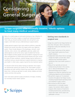 Considering General Surgery?