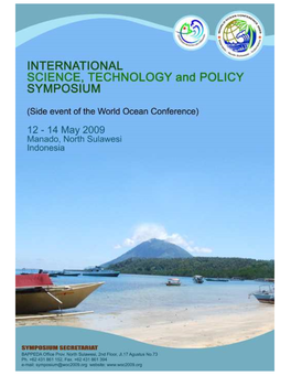 Message from the Ministry of Marine Affairs and Fisheries for the International Ocean Science, Technology and Policy Symposium 2009