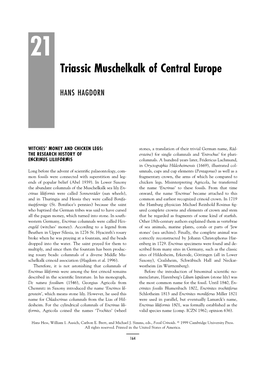 Hagdorn 1999 Triassic Muschelkalk of Central Europe