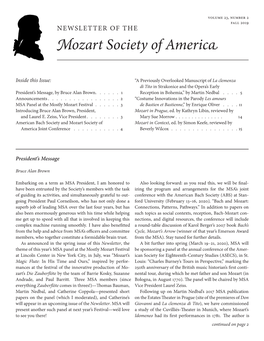 Mozart Society of America