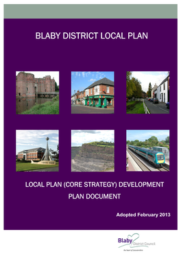 1 BNPE1 Blaby District Council Core Strategy 2013