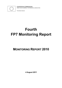 Fourth FP7 Monitoring Report