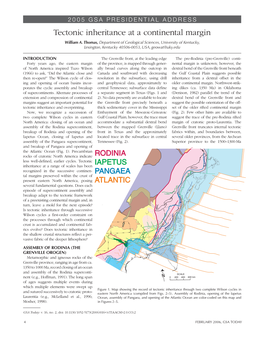 Tectonic Inheritance at a Continental Margin William A