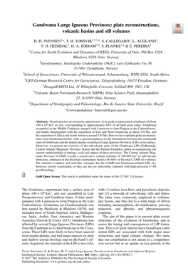 Gondwana Large Igneous Provinces: Plate Reconstructions, Volcanic Basins and Sill Volumes