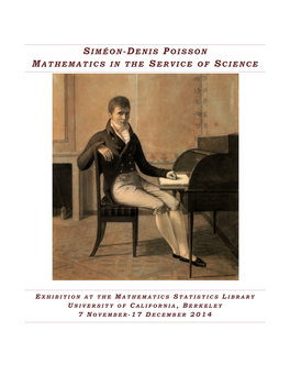 Siméon-Denis Poisson Mathematics in the Service