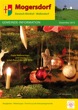 Gemeindezeitung Dezember 2015