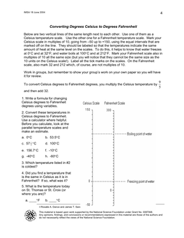 4 Converting Degrees Celsius to Degrees Fahrenheit