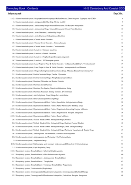 Formulary Book : Contents NHS Canterbury and Coastal CCG