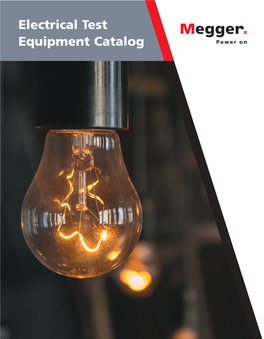 Electrical Test Equipment Catalog