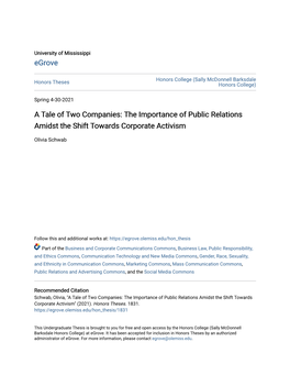The Importance of Public Relations Amidst the Shift Towards Corporate Activism