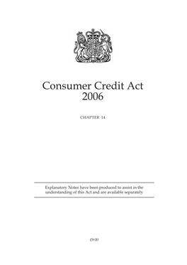 Consumer Credit Act 2006