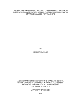 University of Florida Thesis Or Dissertation Formatting