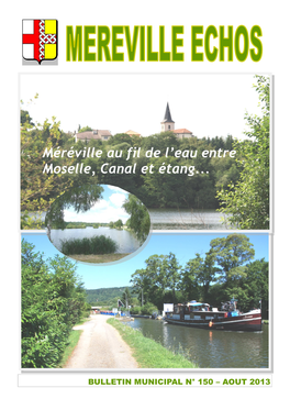 Méréville Au Fil De L'eau Entre Moselle, Canal Et Étang