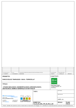 Studio Geologico, Geomorfologico, Idrogeologico, Geotecnico, Sismico