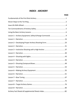 Index - Archery