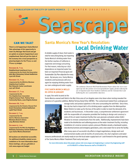 Local Drinking Water Meet City Manager Rod Gould and Get a Reliable Supply of Clean, Fresh Water Is an Update on Projects Happening in Your Neighborhood