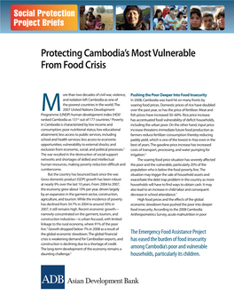 Protecting Cambodia's Most Vulnerable from Food Crisis
