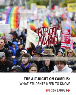 The Alt-Right on Campus: What Students Need to Know