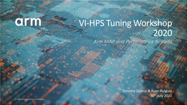 Arm MAP and Performance Reports