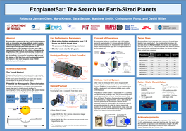 Exoplanetsat: the Search for Earth-Sized Planets