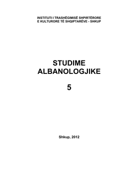 Studime Albanologjike