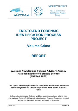 End-To-End Forensic Identification Process Project