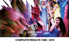 Complete Results 1988 - 2019 Complete Results 1988 - 2019