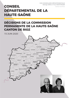 Canton De Rioz DÉPARTEMENTAL DE LA HAUTE-SAÔNE