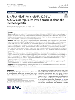Lncrna NEAT1/Microrna-129-5P/SOCS2