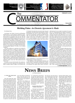 News Briefs by Commentator Staff