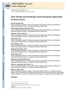 NIH Public Access Author Manuscript Discov Med