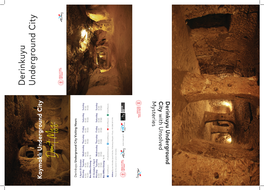 Derinkuyu Underground City Kaymaklı Underground City Don’T Miss