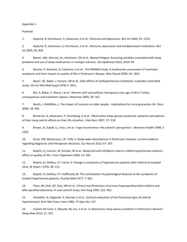 Nocturia and Depression. BJU Int 2004; 93: 1253