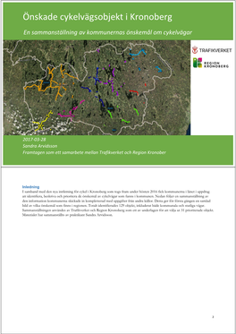 Önskade Cykelvägsobjekt I Kronoberg 2017-03-28.Pdf