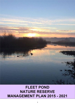 Fleet Pond Management Plan 2015